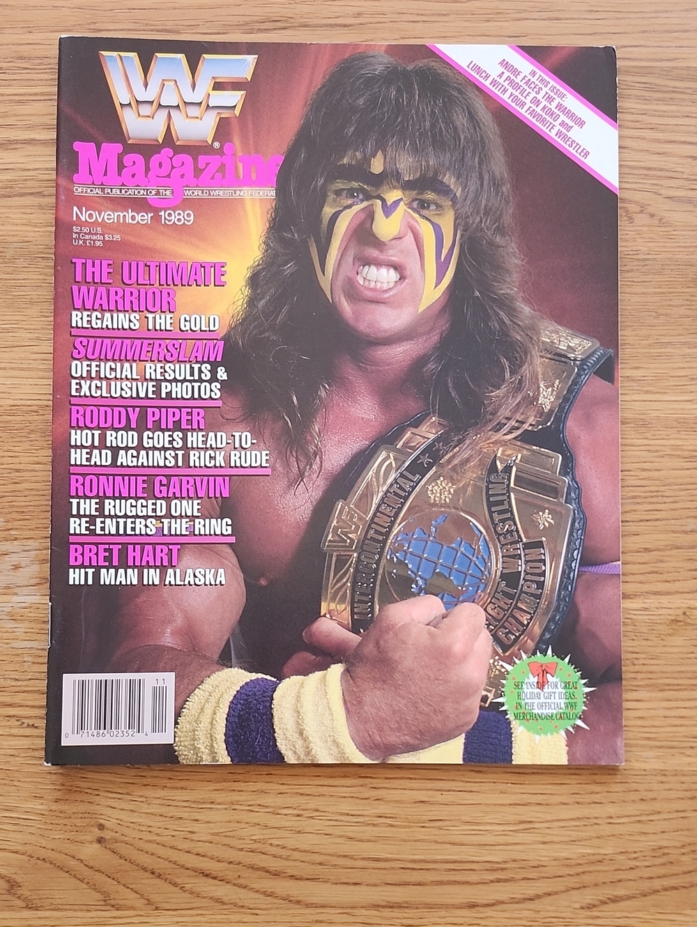 WWE Magazine Cover — Purple and Gold